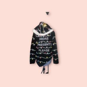 Ugly Christmas Sweater with Hood